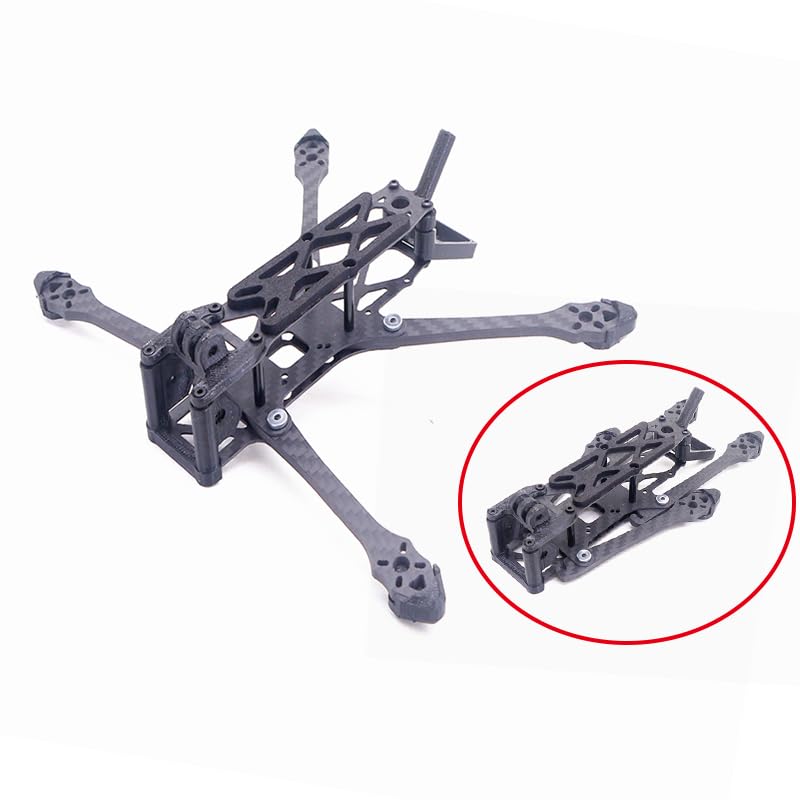 YoungRC 4inch FPV drone frame kit RC Mini Ran'4 Carbon Fiber Frame Kit 185mm with 4mm Thickness Arms For RC FPV Mini Drone Quadcopter