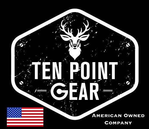 Ten Point Gear Bow Archery Wrist Sling 550 Paracord - Survival Hunting Shooting - Durable Leather with Metal Grommet (Multiple Camo Options) (Flo-Green & Camo)