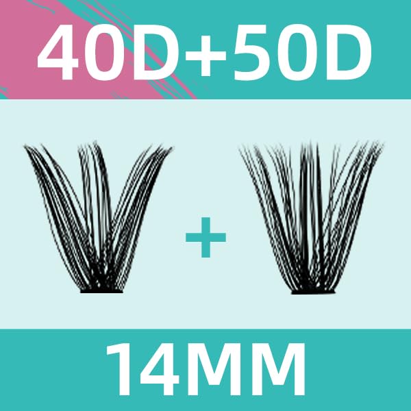 Lash Clusters Wispy 280PCS Eyelash Extension 40D 50D Cluster Lashes Individual Lashes DIY Lash Extension Natural Look Cluster Eyelash Extensions Soft False Eyelashes at Home for Beginners(14mm)