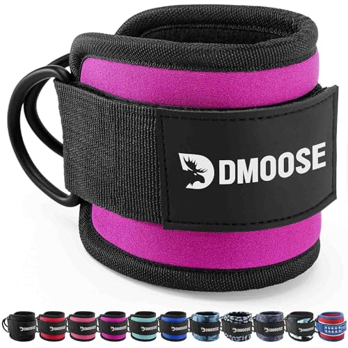 DMoose kickback ankle strap - One Size Fit with Premium Padding, weight ankle strap, ankle kickback strap, Booty Workouts, Leg Extension, Hip Abductors