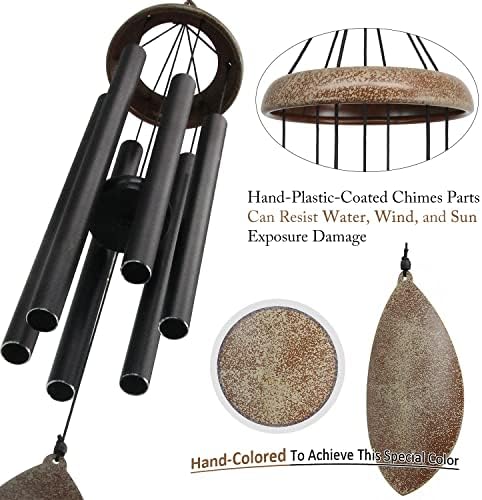 ASTARIN Wind Chimes for Outside Deep Tone,36 Inch Windchime Outdoors，Chimes for Outdoors,Sympathy Wind Chimes Memorial for Mom Dad，All Metal Wind Chime