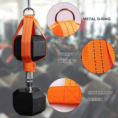 J Bryant Dumbbell Loading Strap for Dip Belt Weight Plate Loading Strap Heavy Duty Weight Belt Accessories