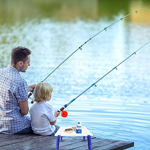 15.9"x14.2"x9.6" Large Portable Folding Beach Table for Sand Foldable Height Adjustable Side Table Desk for Camping Picnic BBQ with Carry Bag, Blue