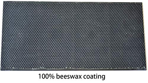 Beehive Waxed Coated Foundation Sheet Beehive Foundation Sheets Waxed Foundation Sheet Plastic Portable Honeycomb Sheet Nest Foundation Sheet Beehive Equipment Fit Deep Frame Black 10 Sheets