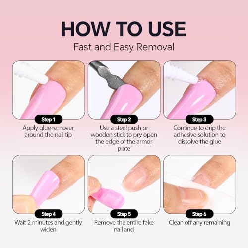 Luckyfairy Extra Short Almond Nail Tips, 240pcs Soft Gel Pre-Shaped Acrylic Fake Nails, Half Matte Full Cover Clear Gelly Press on Flase Nail Tips for Extension Nail Manicure Home DIY 12 Sizes