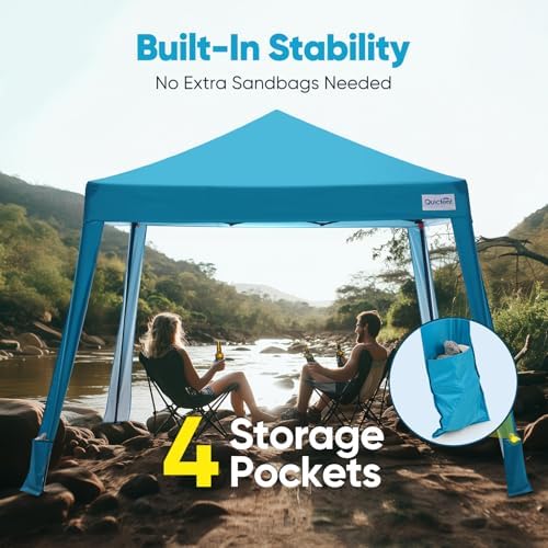 Quictent 10x10 Pop Up Canopy Tent Lightweight, Portable, and Versatile for Beach and Sporting Events with Sun Protection and Easy Setup