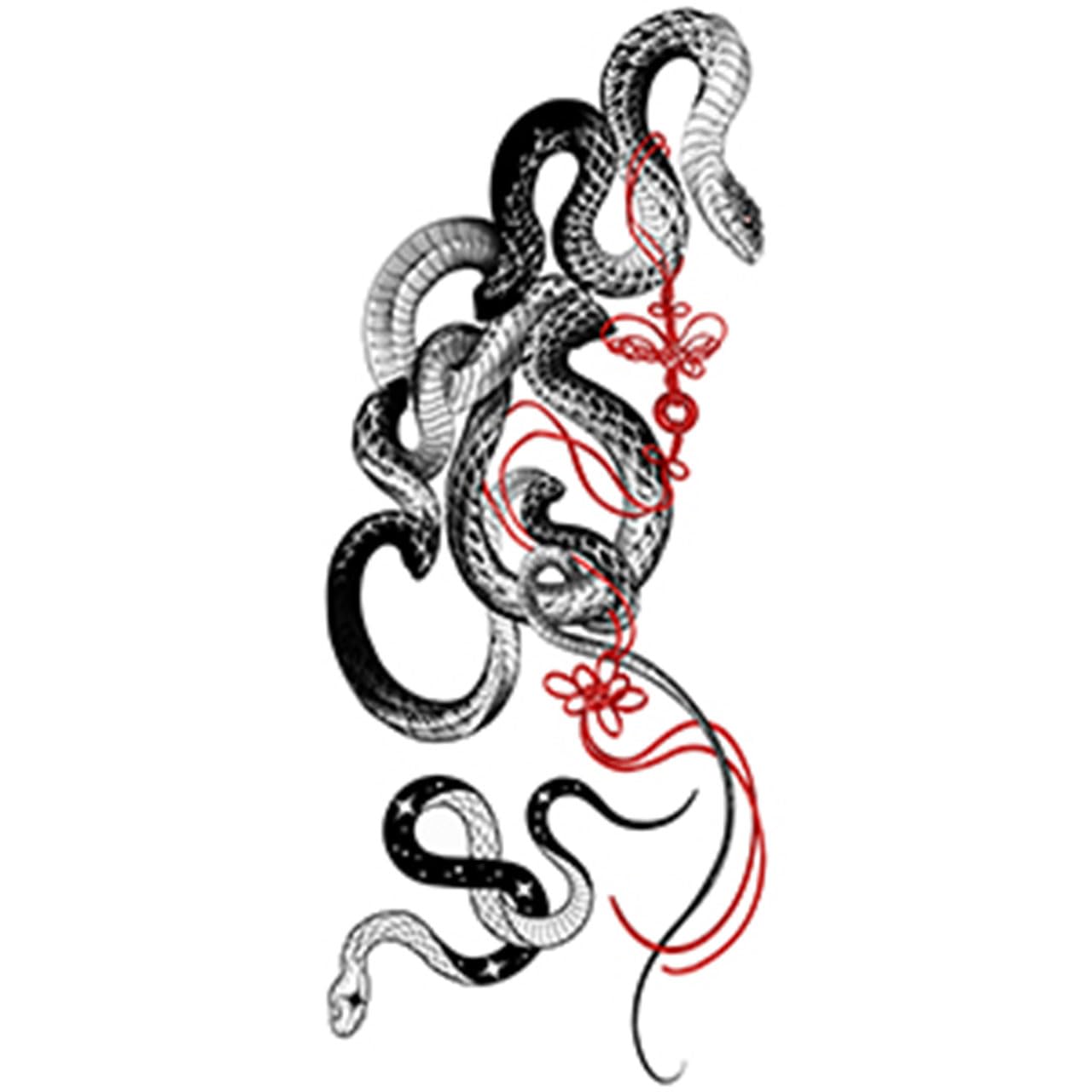 Large Temporary Tattoos Women Temporary Neck Tattoos Temporary Realistic Flower Chest Tattoo for Adults (TS08)