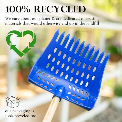 The Coop Scoop® 2-in-1 Chicken Poop Scooper & Rake – Durable Sand Sifting Litter Shovel for Chicken Coops & Small Farm Animals