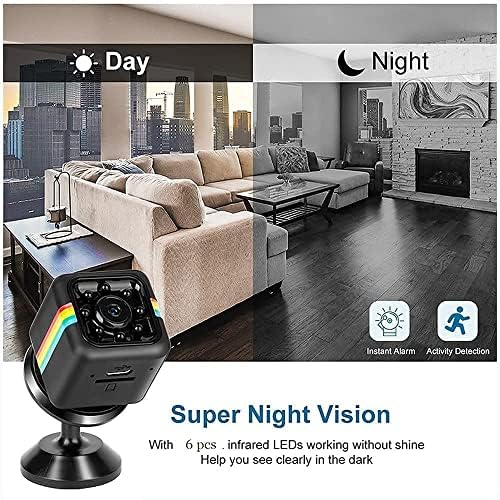 Hidden Spy Camera WiFi Wireless Camera 1080p Mini Home Security Camera Small Cam,Home Camera for Pet/Baby,Outdoor/Indoor Camera Wireless,for Mobile Phone Applications in Real Time No Need Wifi Cam
