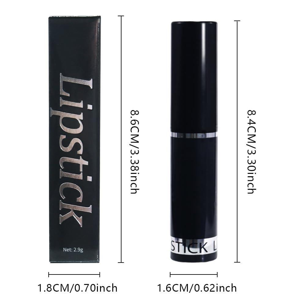 Dark Purple Matte Lipstick Crayon Pencil Set,Velvet Lip Stick for Women 24 Hour Long Lasting Waterproof Lip Liner,Magic Lipstick 24 Hours Original Lip Liner Makeup Stain Long Lasting Waterproof