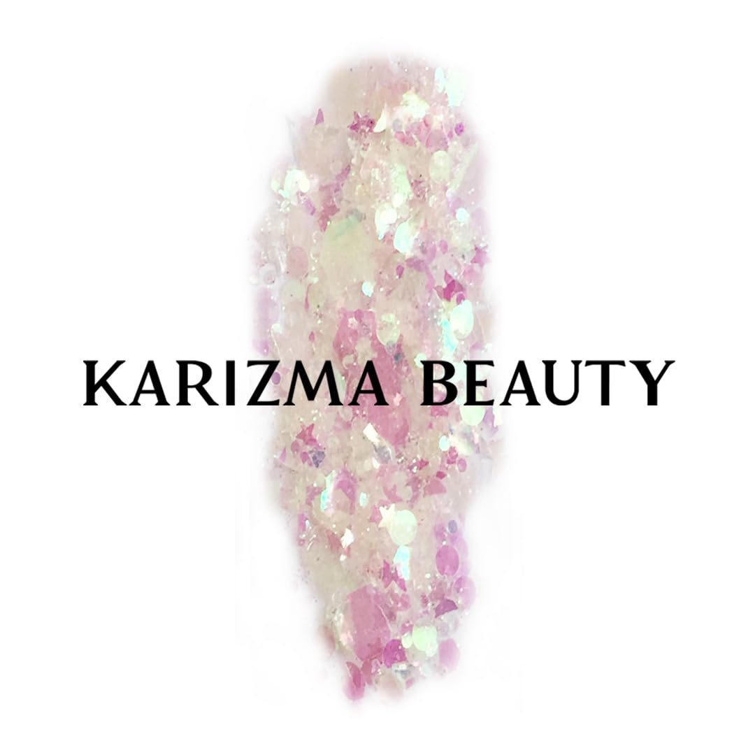 KARIZMA Iridescent Glitter. 10g Chunky Face Glitter, Hair Glitter, Eye Glitter and Body Glitter for Women. Rave Glitter, Festival Accessories, Cosmetic Glitter Makeup. Loose Glitter Set