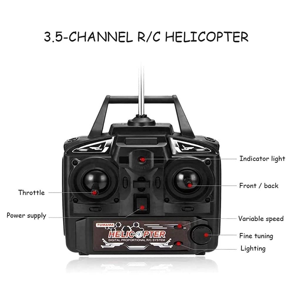 SREJNGL Fall-Resistant Remote Control Aircraft Drone Large RC Helicopter Charging Electric Drone Plane Outdoor Airplane Parent Children Kids Toy Birthday Gifts(2 Batteries)