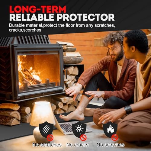 48 x 30 inch Under Grill Mats for Outdoor, Fireproof BBQ pad Beneath Grill, Grill Pads for Outdoor Grill