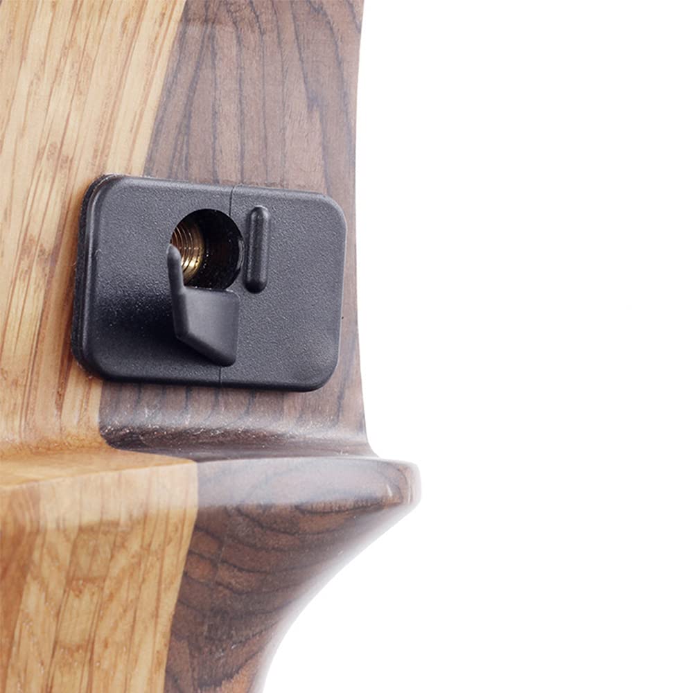 SOPOGER 6pcs Plastic Arrow Rest Black Recurve Bow Arrow Rest Adhesive Back Hunting Shooting Targeting Accessory for Right or Left Hand (Left Hand)