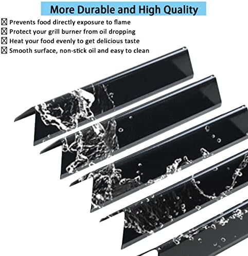 Spirit e310 7636 Flavorizer Bars & 69787 Grill Burner for Weber Spirit and Spirit II 300 Series E310 E320 E330 S310 S320 S330 68950 with Front Control, Grill Parts 15.3" Heat Plate, 18" Burner Tube