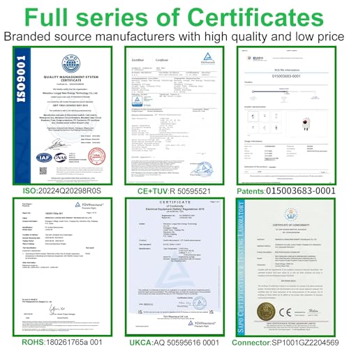 Solar Disconnect Switch 32 Amp DC1200V Isolator Switch with IP66 Waterproof Enclosure for Rooftop Solar Systems, RVs and Boats