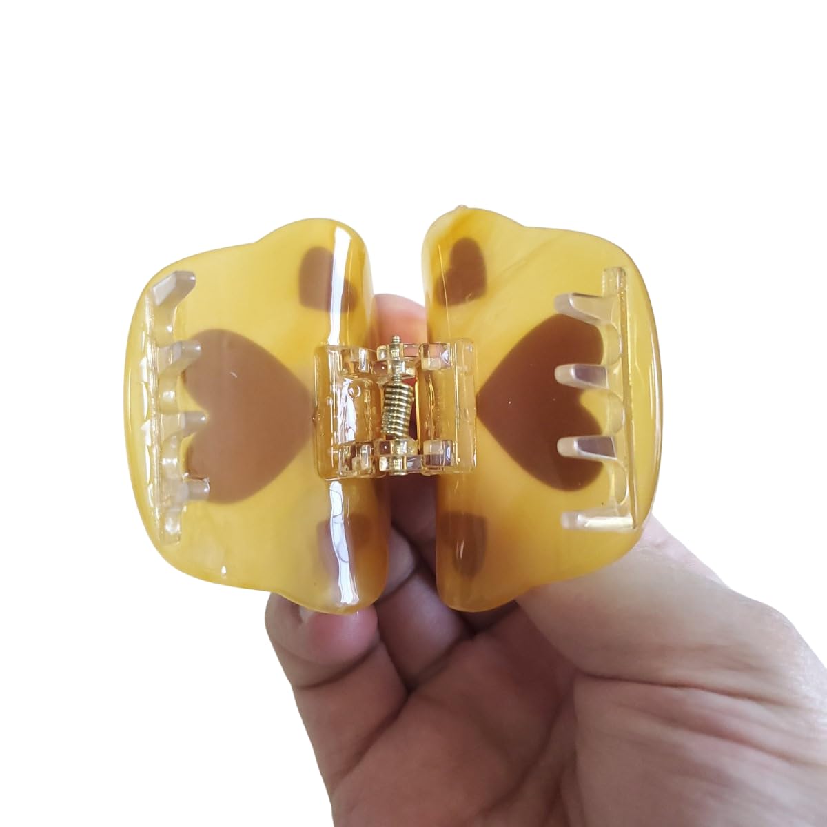 Novelty Paw Hair Clip,Acetate Claw Clips,Hair Clips for Women,Coffee