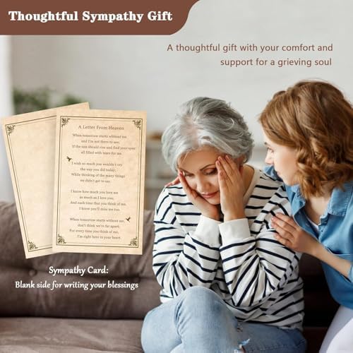 Sympathy Gifts for Loss of Mom, Memorial Wind Chimes for Loss of Mother, Memorial Gifts for Loss of Mother, Condolence Bereavement Gifts in Memory of Loved One, Black