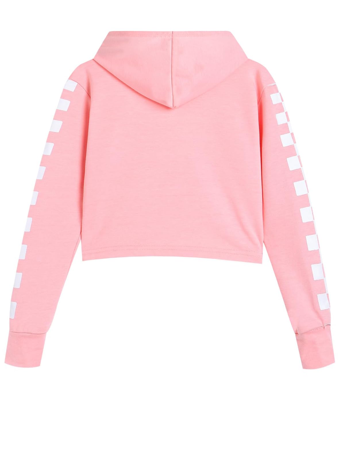 Frogwill Girls Crop Tops Hoodies Fall Winter 2 pieces Outfit and Sweatpants 7-8 Years, Pink