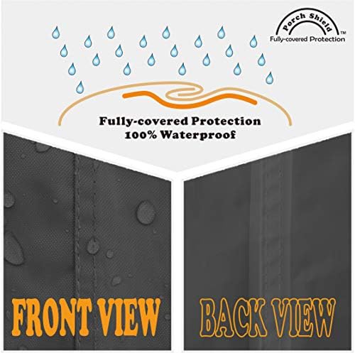Porch Shield Waterproof Universal Generator Cover 28 x 26 x 24 inch - for Most Generators 7500-9500 Black