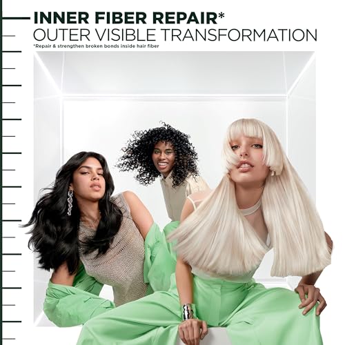 Garnier Fructis Hair Filler Strength Repair Serum Treatment with Vitamin Cg, Hair Serum for Weak, Damaged Split Ends, 3.8 Fl Oz, 1 Count