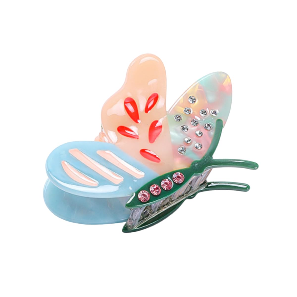 Novelty Butterfly Hair Clip,Acetate Claw Clips,Hair Clips for Women,Green