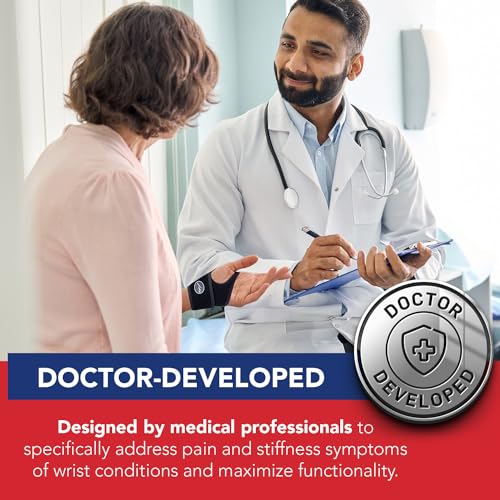 Doctor-Developed Gym Wrist Wraps/Lifting Wrist Straps for Weightlifting, Heavy Duty Gym Straps With Thumb Loops, Wrist Wraps for Working Out & Protection, Weight Lifting Wrist Wraps For Men & Women (Black)