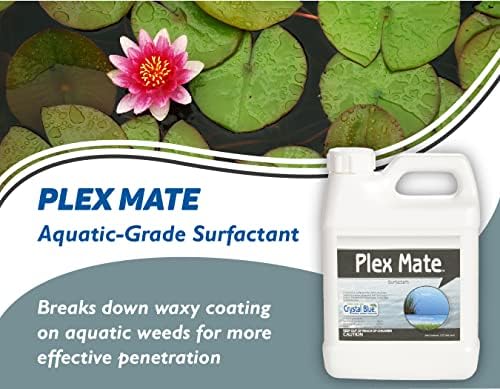 Plex Mate Aquatic Surfactant for Herbicides – Quart- Non-Ionic, Increase Product Coverage, Increase Product Penetration, Increase Product Effectiveness