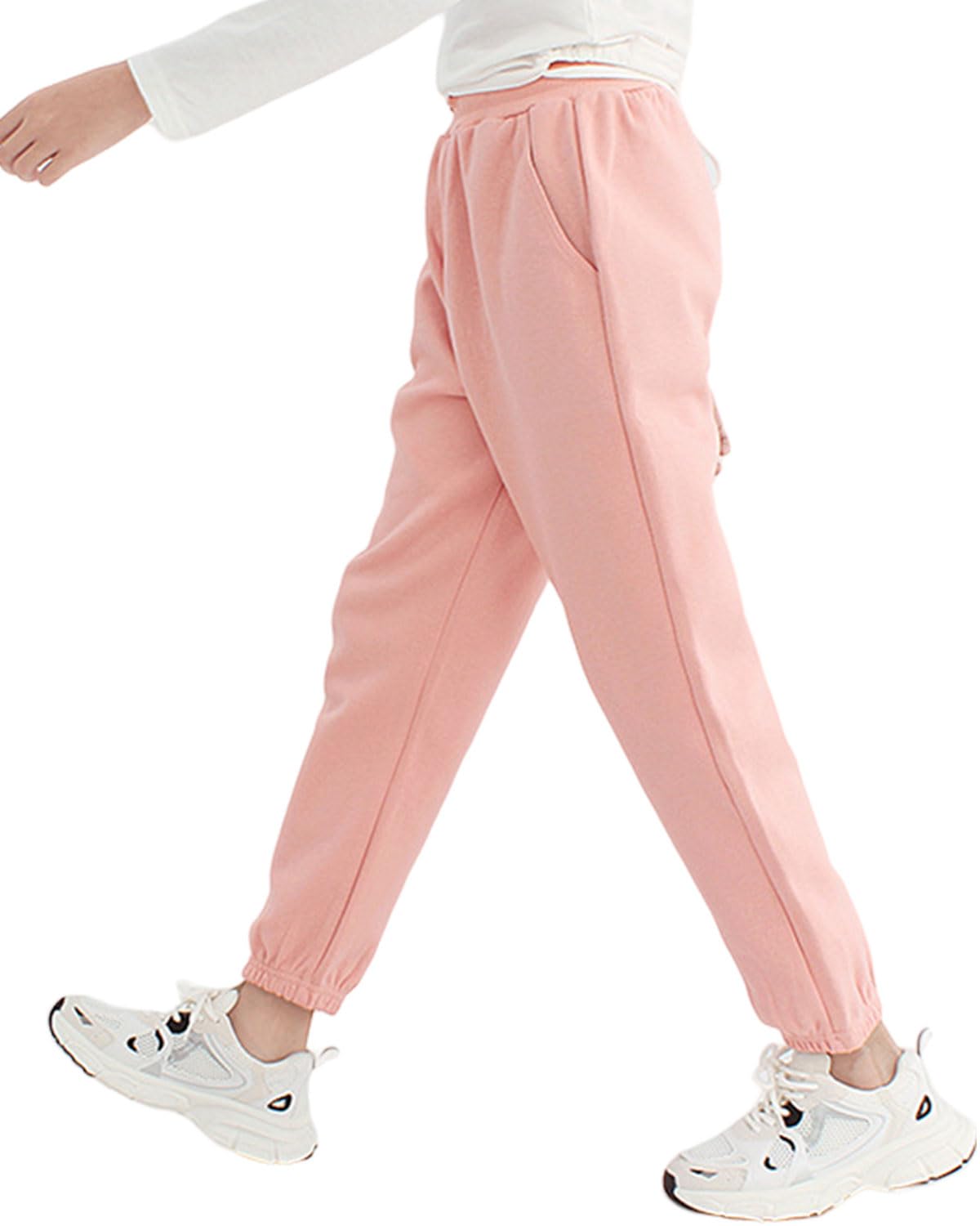 Enfants Chéris Kid Winter Warm Pants Girl Fleece Sweatpants Joggers Size 8 Pink
