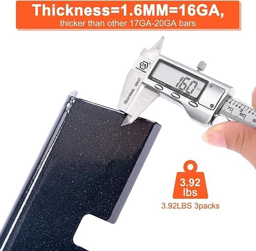 QuliMetal 15.3" Flavorizer Bars for Weber GS4 Spirit II 200, Spirit II E-210, Spirit E-210, Spirit 200 Series Grills with Front-Mounted Control, 16GA Porcelain Steel Grill Heat Plates