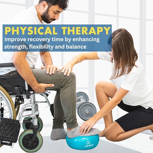 ProBody Pilates Ball Barre Ball, 9 Inch Small Exercise Ball for Between Knees, Mini Soft Yoga Ball for Stability, Barre, Fitness, Ab, Core, Physio and Physical Therapy Ball (Indigo)