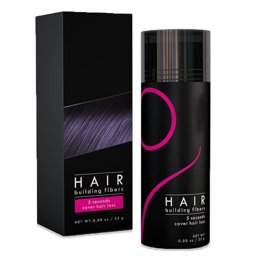 Hair Fibers Hair Building Fibers 100% Undetectable Hair Fuller Thicker,Instantly Cover Sparse Hair 25g/0.88oz (black)