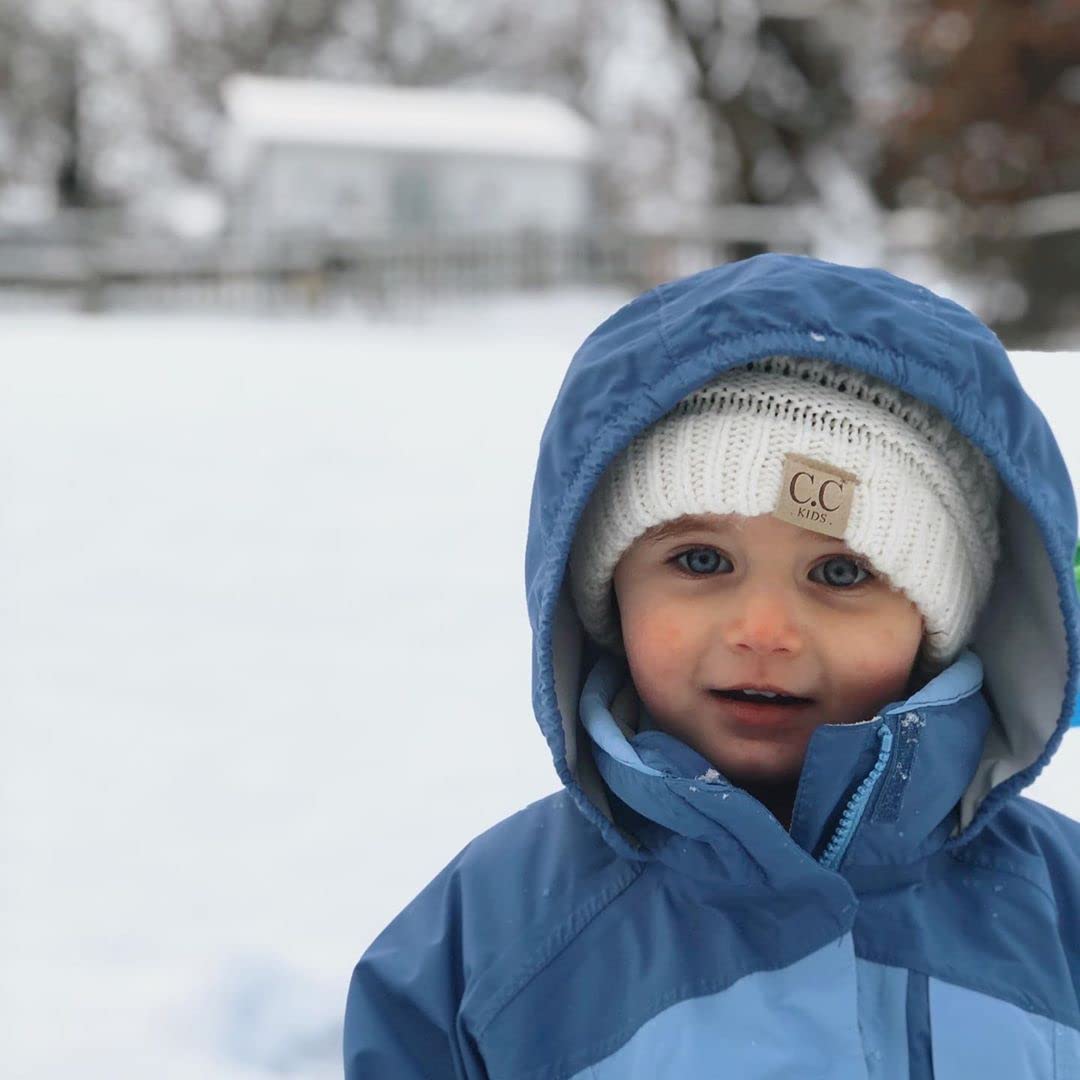 Funky Junque Kids Beanie (NO POM) - Ivory