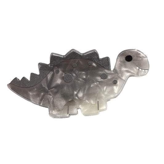 QGMZTNL Gray Dinosaur Hair Clip - Ankylosaurus Hairpin - Medium Size - Fun Hair Decoration for Women