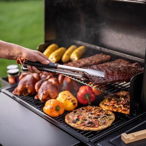 Traeger Grills BAC790 Stainless Steel BBQ Tongs Dishwasher Safe Grill Accessory (2025 Model)