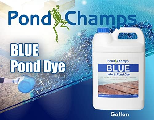 Blue Lake and Pond Dye - One Gallon of Professional Lake & Pond Dye - Treats Up to 1 Acre - Royal Blue Color - Safe for Fish, Wildlife, Pets & Children