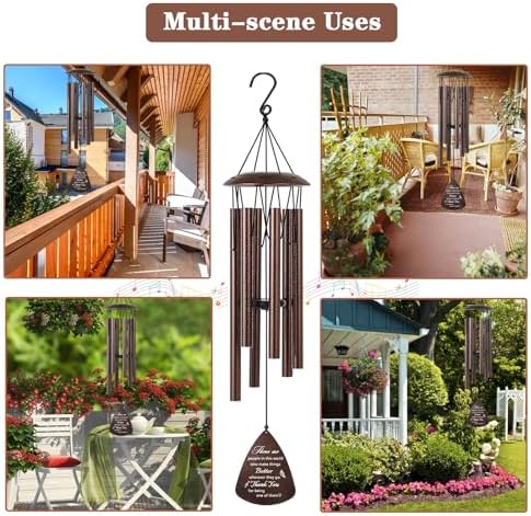 Thank You Gifts for Women Men, 32" Wind Chimes Thank You Gifts, Appreciation Gifts for Employee Coworkers Colleague Teachers Nurses, Thanksgiving Day Gifts for Family Friends