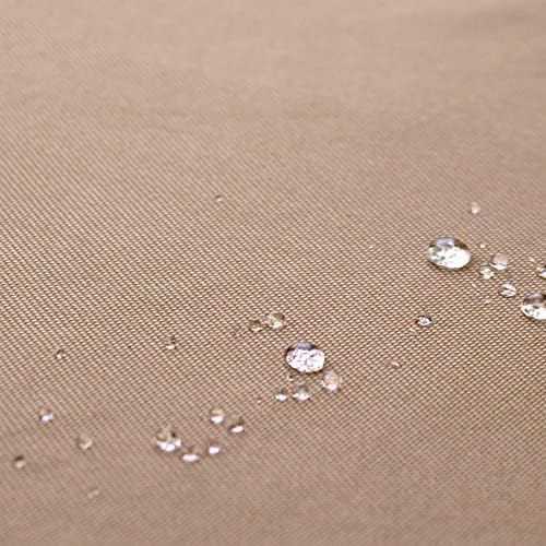 ULTCOVER Square Patio Heavy Duty Table Cover - 600D Tough Canvas Waterproof Outdoor Dining Table and Chairs General Purpose Furniture Cover Size 106 inch