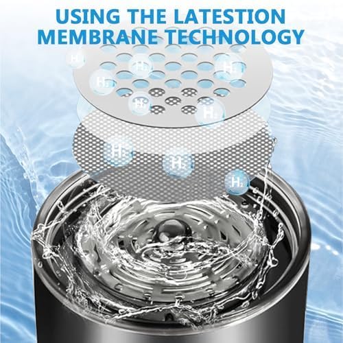 Hydrogen Water Bottle,Rechargeable Hydrogen Water Bottle Generator, Portable Hydrogen Water Ionizer Machine for Sports & Outdoors