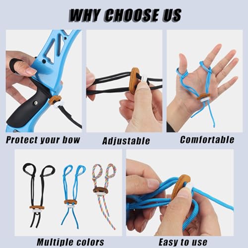 SPG Finger Sling for Recurve Bow (2 Packs)