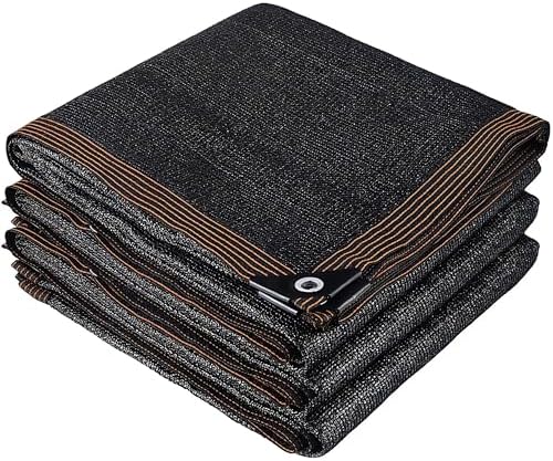 winemana 70% Black Shade Cloth, 12 x 8 FT Durable Mesh Tarp with Grommets, Resistant Garden Sun Shade Netting with Taped Edge for Plant Cover, Greenhouse, Patio, Tomatoes, Chicken Coop, Barn Kennel