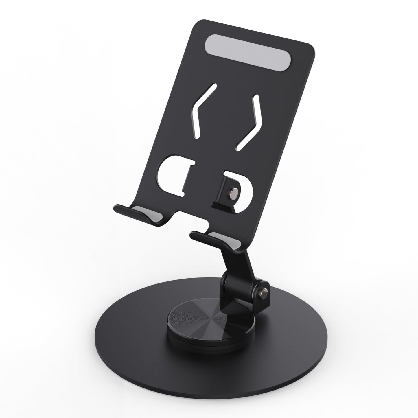 Foldable Cell Phone Stand, 360° Adjustable View Angle, Portable Mobile Phone Holder for Desk, Super Stable Holder for Phones and Tablets