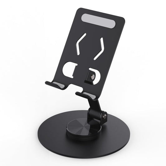 Foldable Cell Phone Stand, 360° Adjustable View Angle, Portable Mobile Phone Holder for Desk, Super Stable Holder for Phones and Tablets
