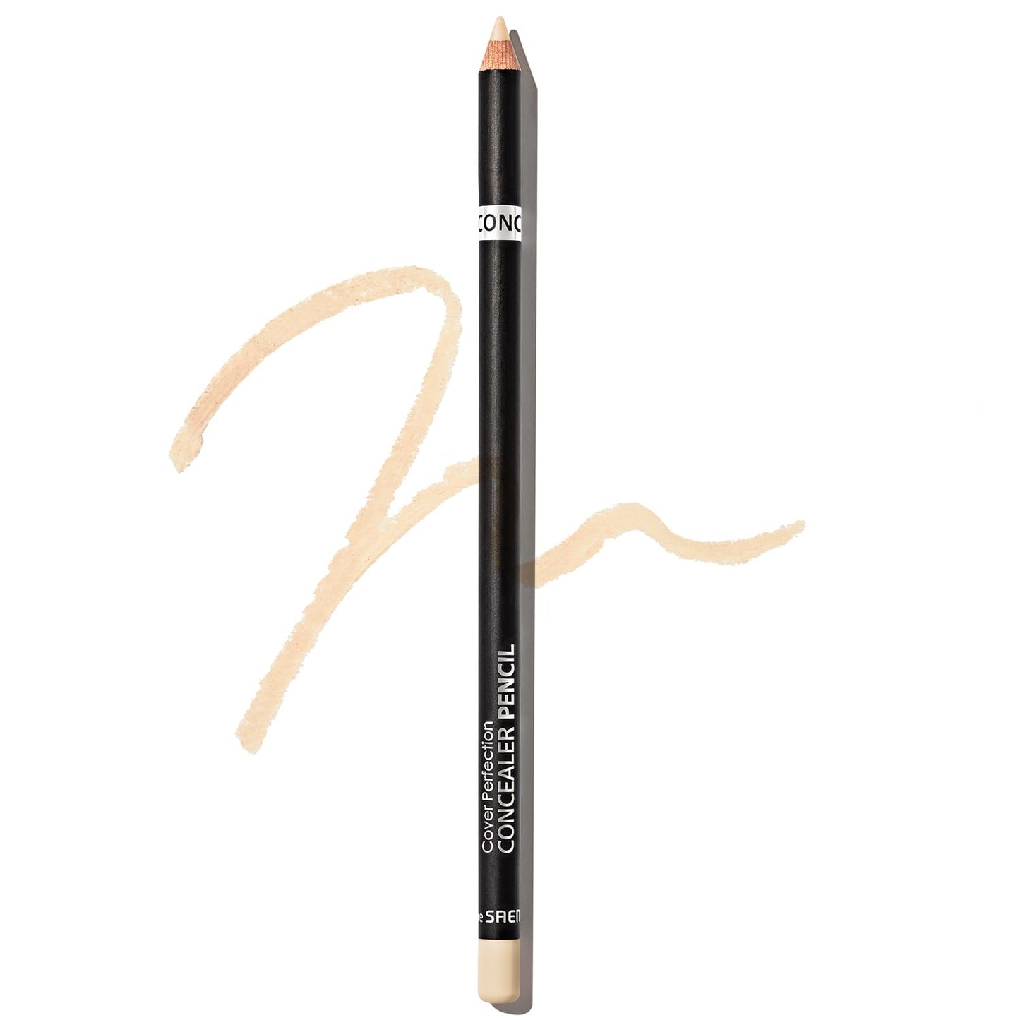THESAEM Cover Perfection Concealer Pencil – Non Comedogenic spot Eraser - Conceal Blemish,Aging Spot,Acne&Freckle – Multi-Use Under Eye Concealer for Dark Circle,2g (0.5 Ice Beige)