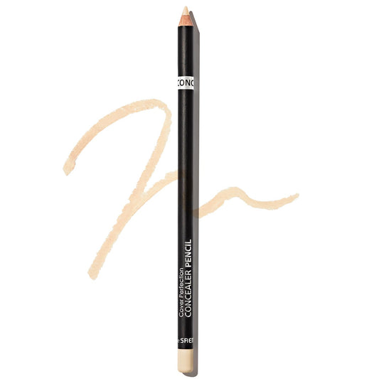 THESAEM Cover Perfection Concealer Pencil – Non Comedogenic spot Eraser - Conceal Blemish,Aging Spot,Acne&Freckle – Multi-Use Under Eye Concealer for Dark Circle,2g (0.5 Ice Beige)