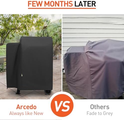 Grill Cover Compatible with Pit Boss Lexington 500, Lexington 540, Pro 600 and Tailgater, Heavy Duty Waterproof Wood Pellet Smoker Cover, All Weather Protection for Onyx Edition Grill
