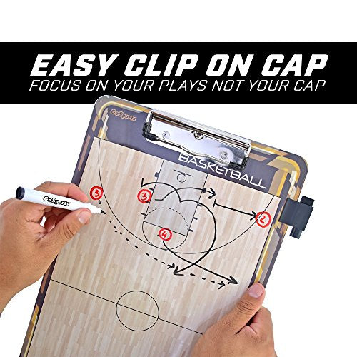 GoSports Dry Erase Coaches Board with 2 Dry Erase Pens