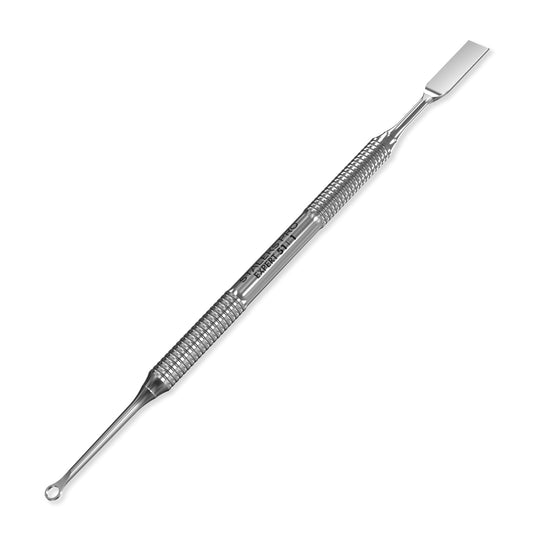 Staleks Pro Manicure Pusher Expert 51 Type 1 – Professional Cuticle Pusher Tool With Ring Stainless Steel Manual Sharpening Ergonomic Grip Corrosion Resistant Ideal For Manicure & Nail Care