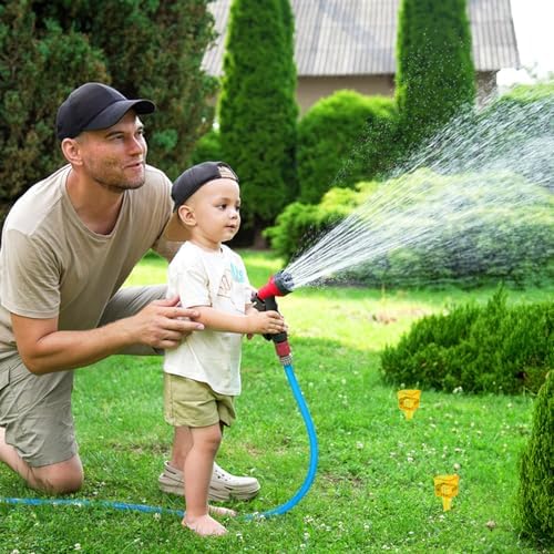 Okllen 15 Pack Rain Gauge, 1.5" Sprinkler Gauge with Wide Mouth, Outdoor Water Measuring Tool for Lawn, Garden, Yard, Bright Yellow, Transparent, Zero is 1/4" from The Bottom