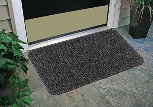CLEAN MACHINE 10376911 Astroturf Dirt Trapper Doormat, 23.5" x 35.5", Flair Flint Gray